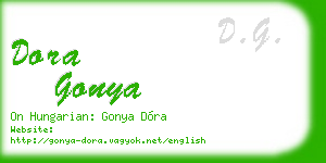 dora gonya business card
